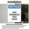 Signmission Fire Sprinkler Test Valve OSHA Notice Sign, Vinyl Decal, 7in W x 10in L, 2PK OS-2PACK-NS-D-710-V-12690 - alternate 6